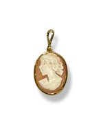 Pendentif Mandile 1922 Femme Cammei  in Argent Conchiglia 2MCICM161D